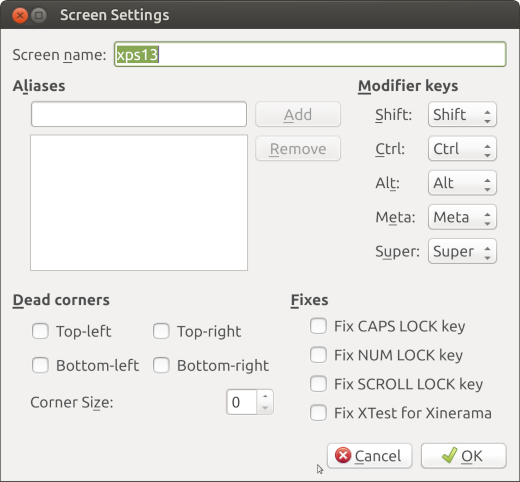 Barrier server configuration